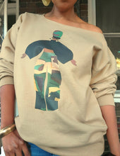 Load image into Gallery viewer, Camo Cargo Queen Off the Shoulder Sweatshirt