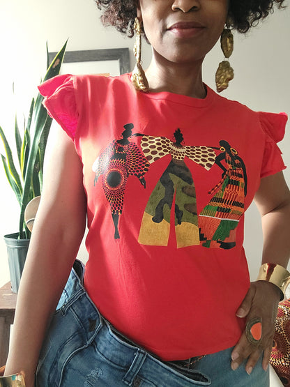 Soft Life Sistas Flutter Short Sleeve Tee