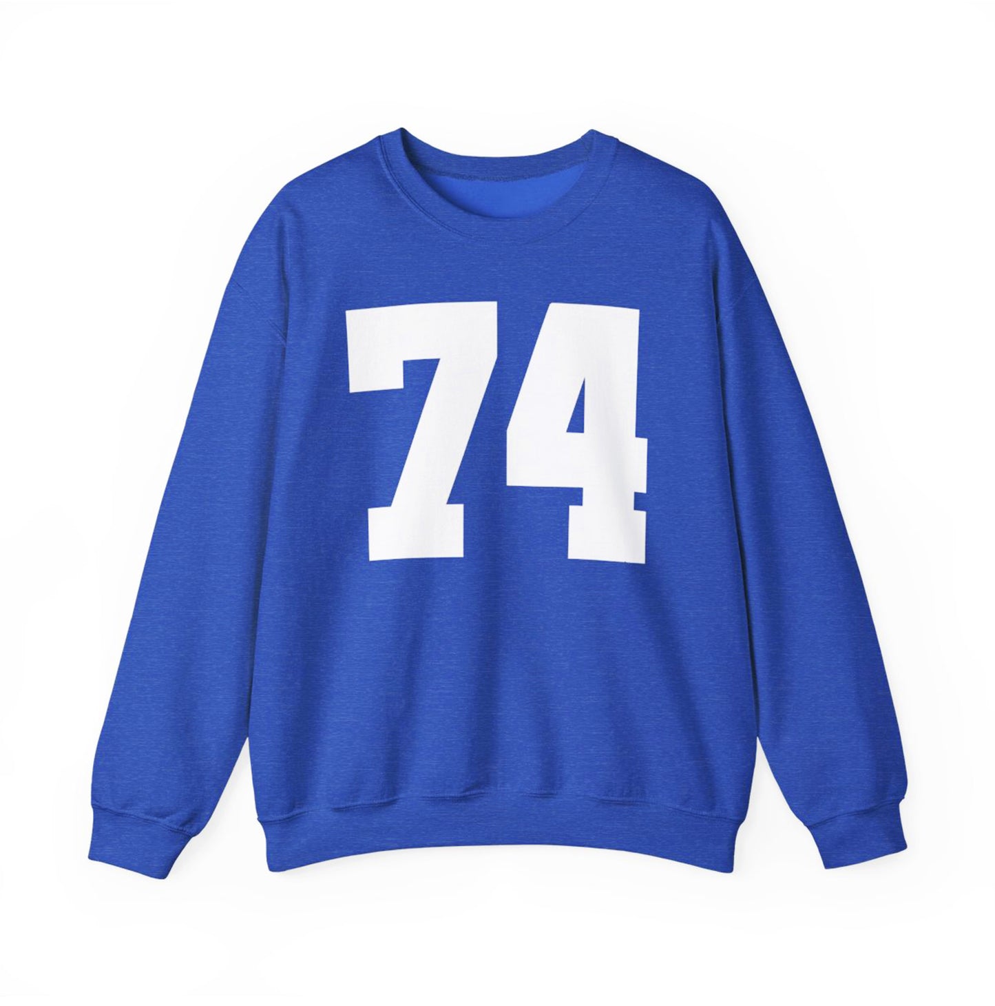 My Birth Year Custom Unisex Heavy Blend™ Crewneck Sweatshirt Heather Royal Blue