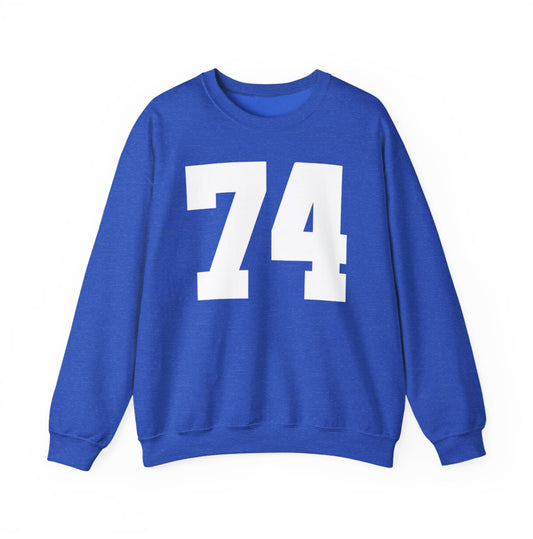 My Birth Year Custom Unisex Heavy Blend™ Crewneck Sweatshirt Heather Royal Blue