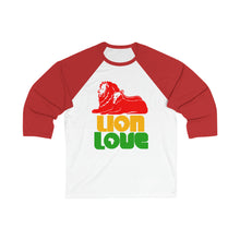 Load image into Gallery viewer, Lion Love Unisex 3\4 Sleeve Baseball Tee