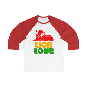 Lion Love Unisex 3\4 Sleeve Baseball Tee