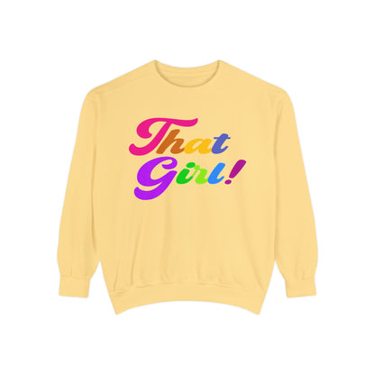 That Girl Sweatshirt Terracotta - Yes Lioness Arts