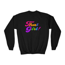 Load image into Gallery viewer, &quot;THAT GIRL&quot; Youth Crewneck Sweatshirt