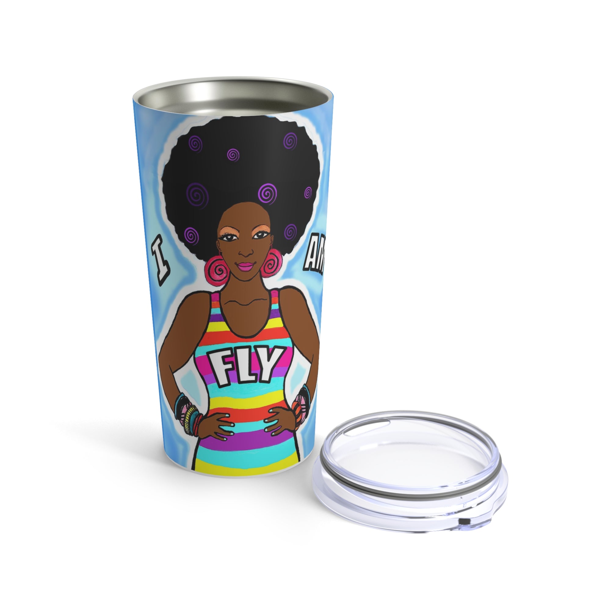 I AM FLY Tumbler 20oz - Yes Lioness Arts