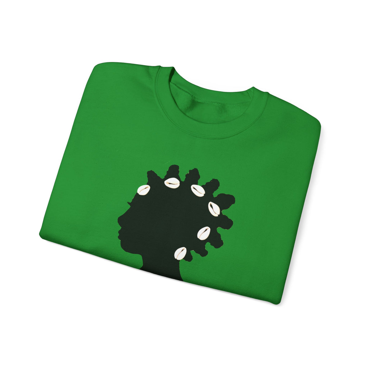Bantu Knots Cowrie Shells Crewneck Sweatshirt