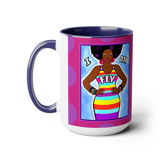 I am Fly Mugs, 15oz - Yes Lioness Arts