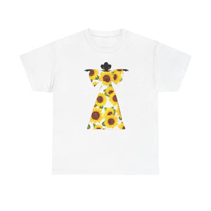 Sunflower Dress Unisex Heavy Cotton Tee