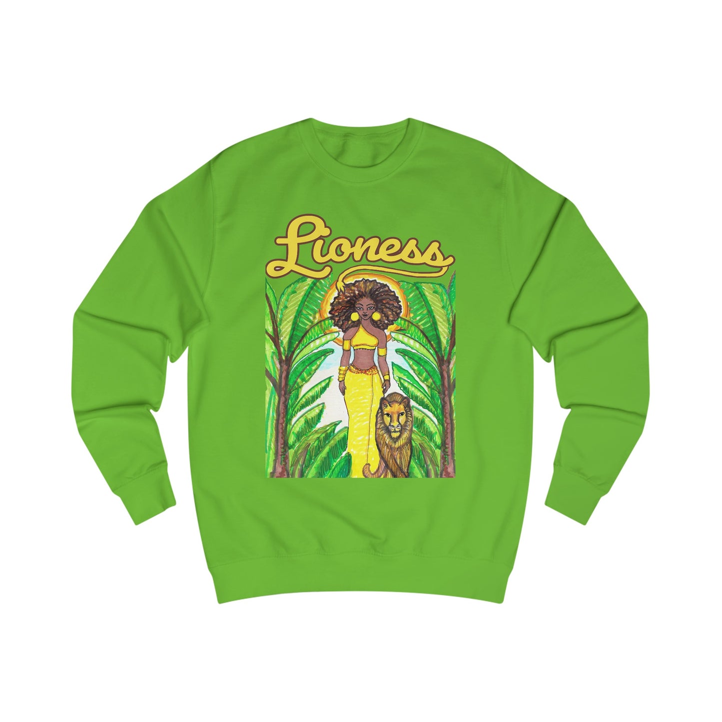 Lioness Graphic Unisex Sweatshirt - Yes Lioness Arts