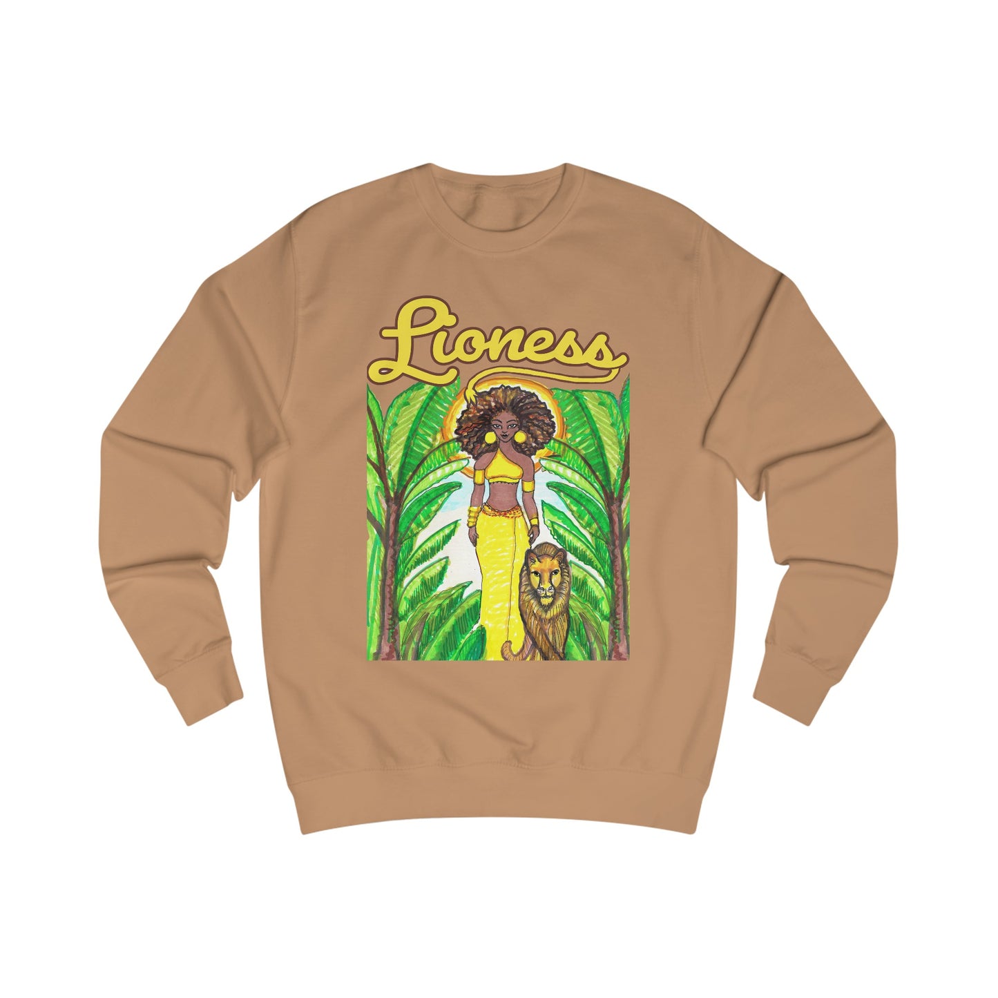 Lioness Graphic Unisex Sweatshirt - Yes Lioness Arts