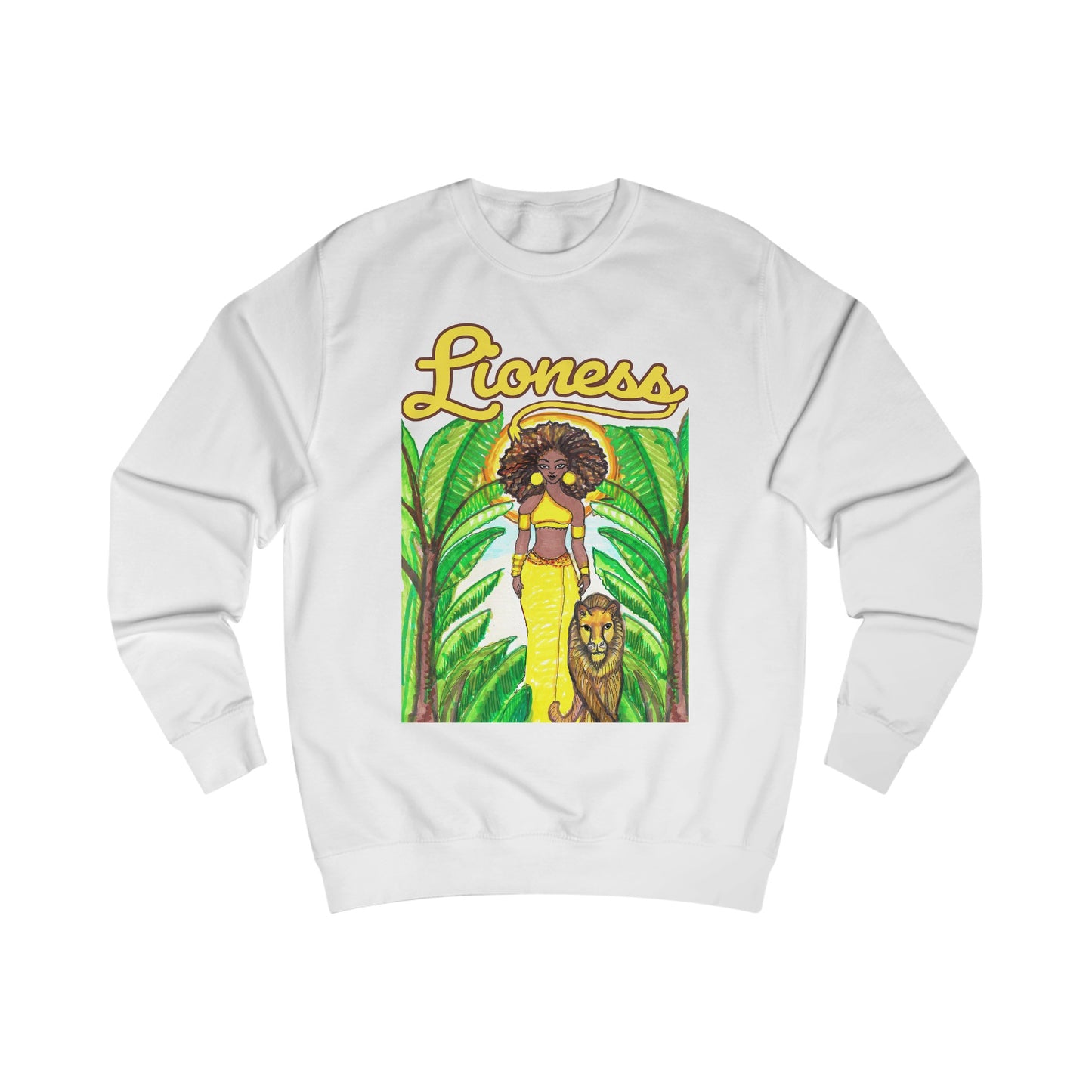 Lioness Graphic Unisex Sweatshirt - Yes Lioness Arts