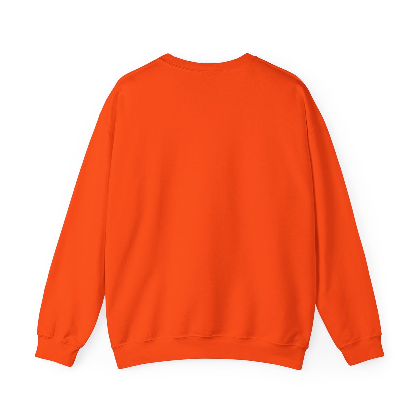 Your Birth Year Custom Unisex Heavy Blend™ Crewneck Sweatshirt Orange/Chocolate Brown