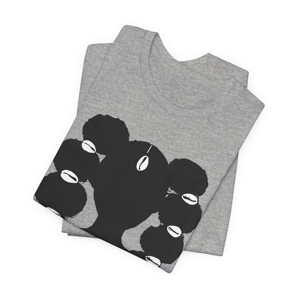 Afro Ponytails & Cowries Shells T- Shirt