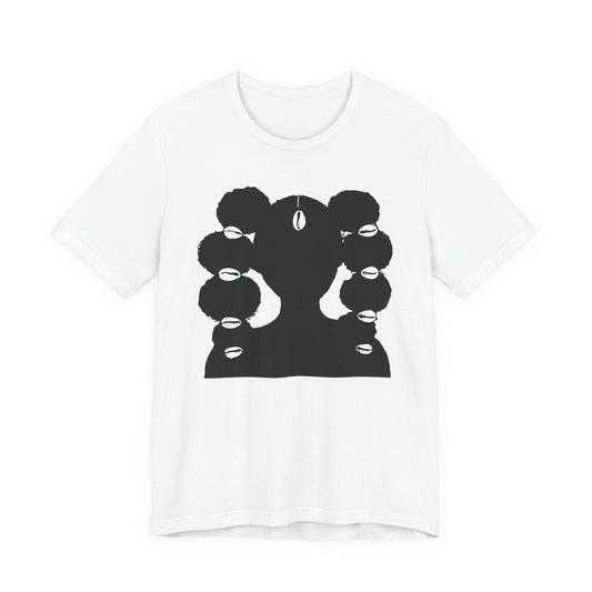 Afro Ponytails & Cowries Shells T- Shirt