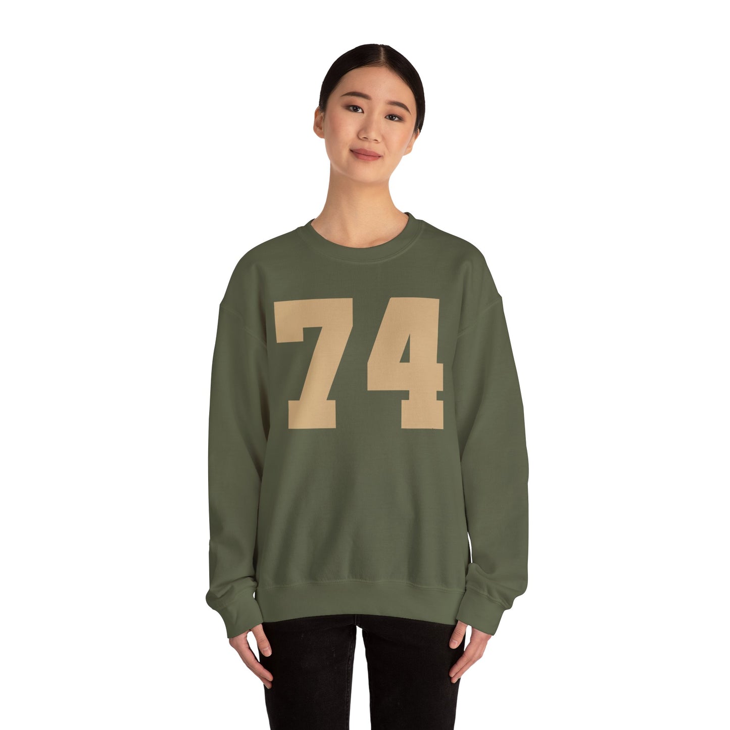 My Birth Year Custom Unisex Heavy Blend™ Crewneck Sweatshirt Army Green/Khaki