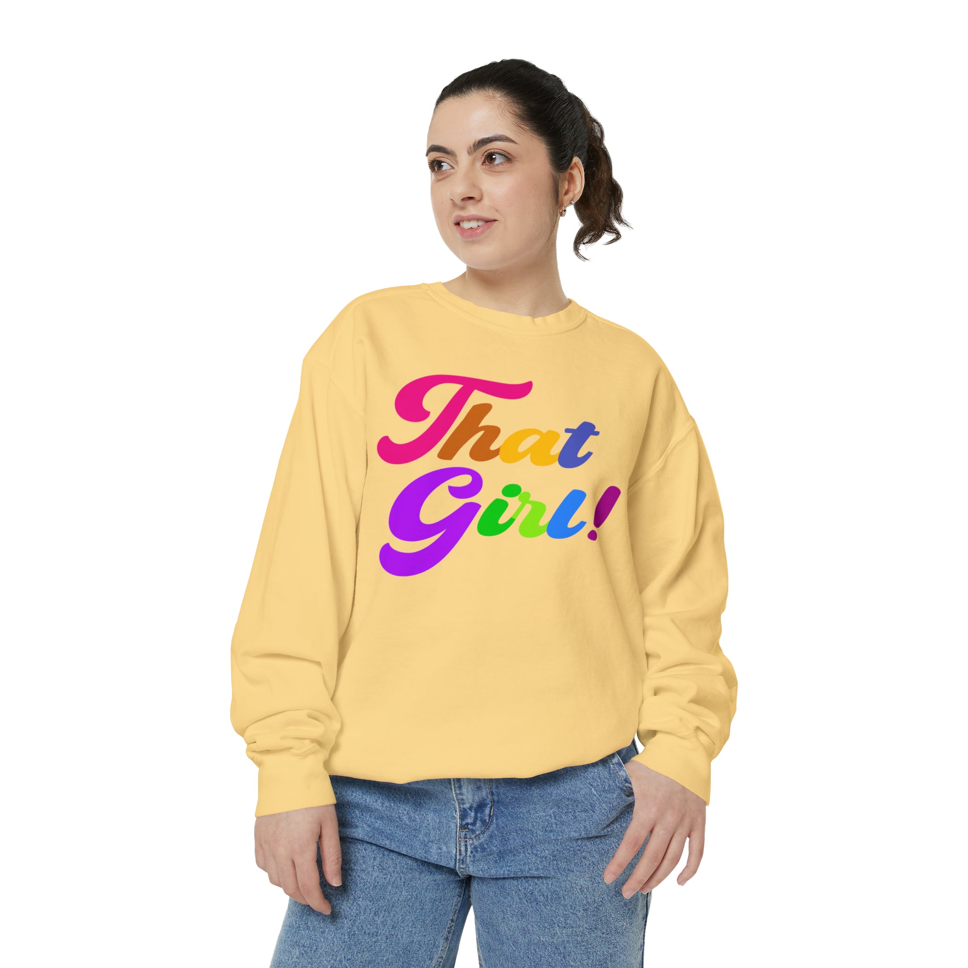 That Girl Sweatshirt Terracotta - Yes Lioness Arts