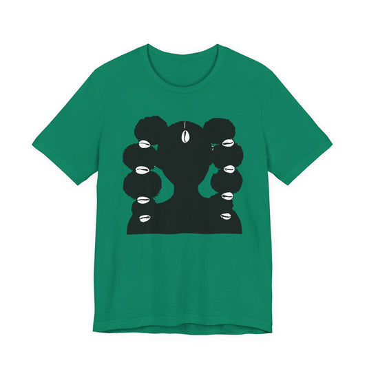 Afro Ponytails & Cowries Shells T- Shirt