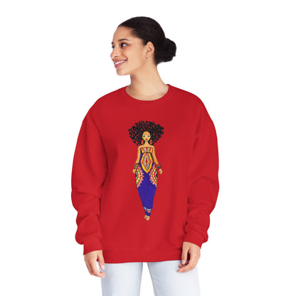 Afro Dashiki Crewneck Sweatshirt - Yes Lioness Arts