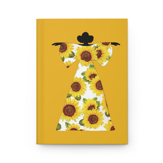 Sunflower Dress  Hardcover Journal Matte