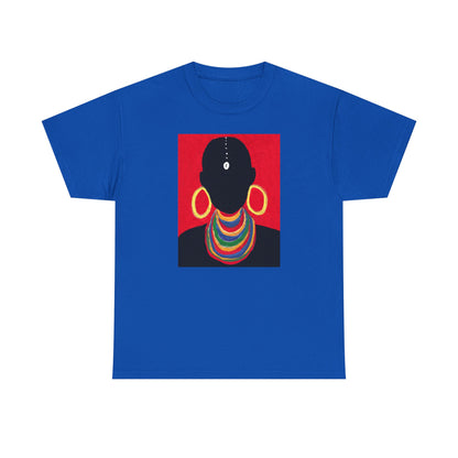 The Masai Woman Art UNISEX Adult Cotton Tee
