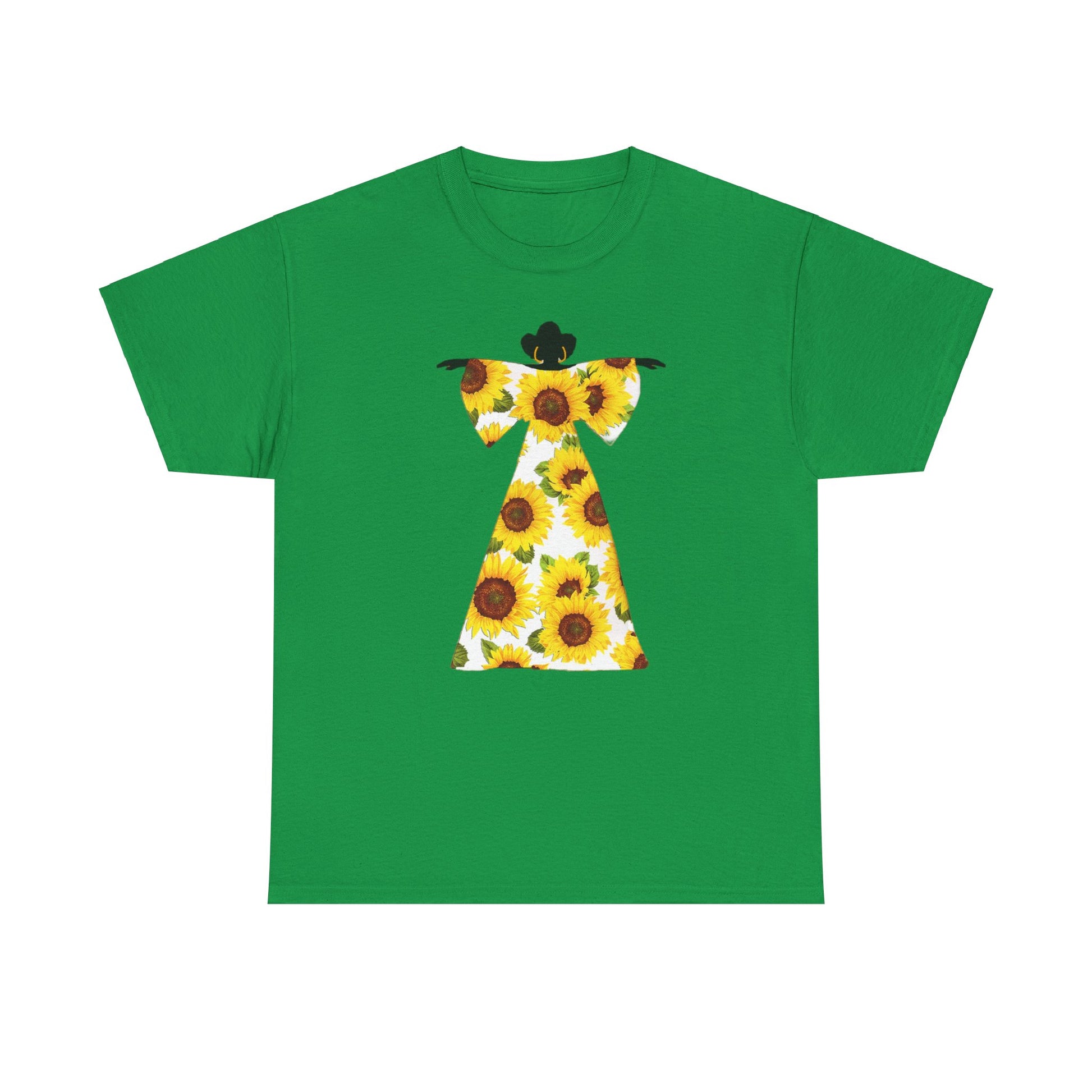Sunflower Dress Unisex Heavy Cotton Tee - Irish Green / S Sunflower Dress Unisex Heavy Cotton Tee - Irish Green / S