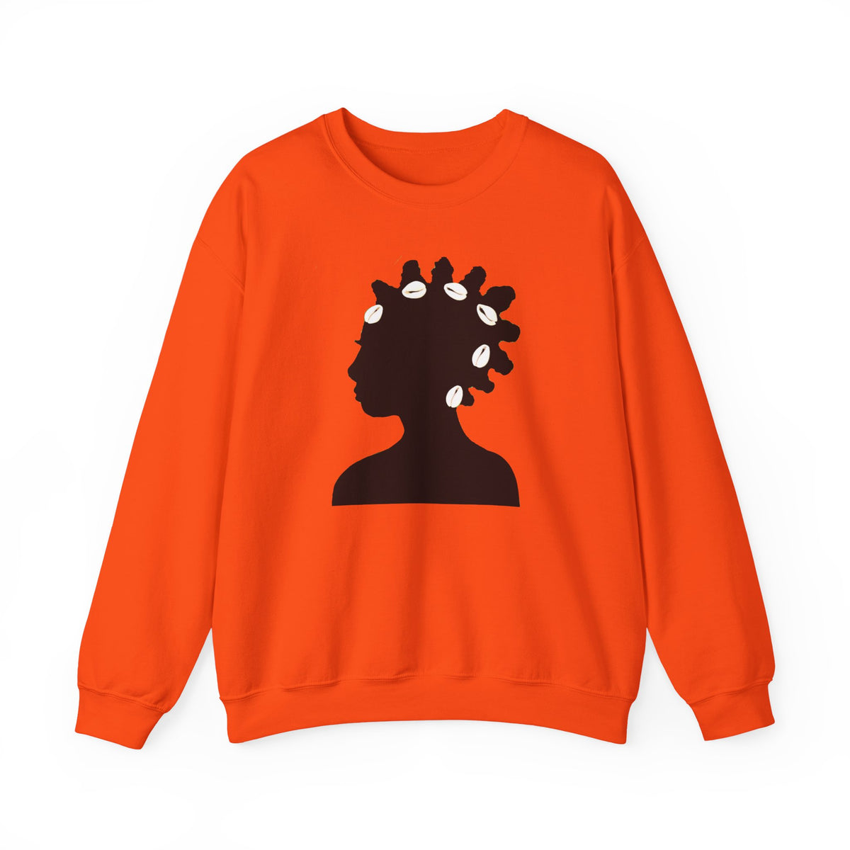 Bantu Knots Cowrie Shells Crewneck Sweatshirt