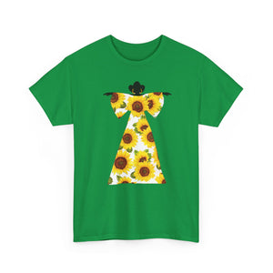 Sunflower Dress Unisex Heavy Cotton Tee