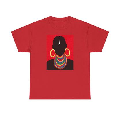 The Masai Woman Art UNISEX Adult Cotton Tee