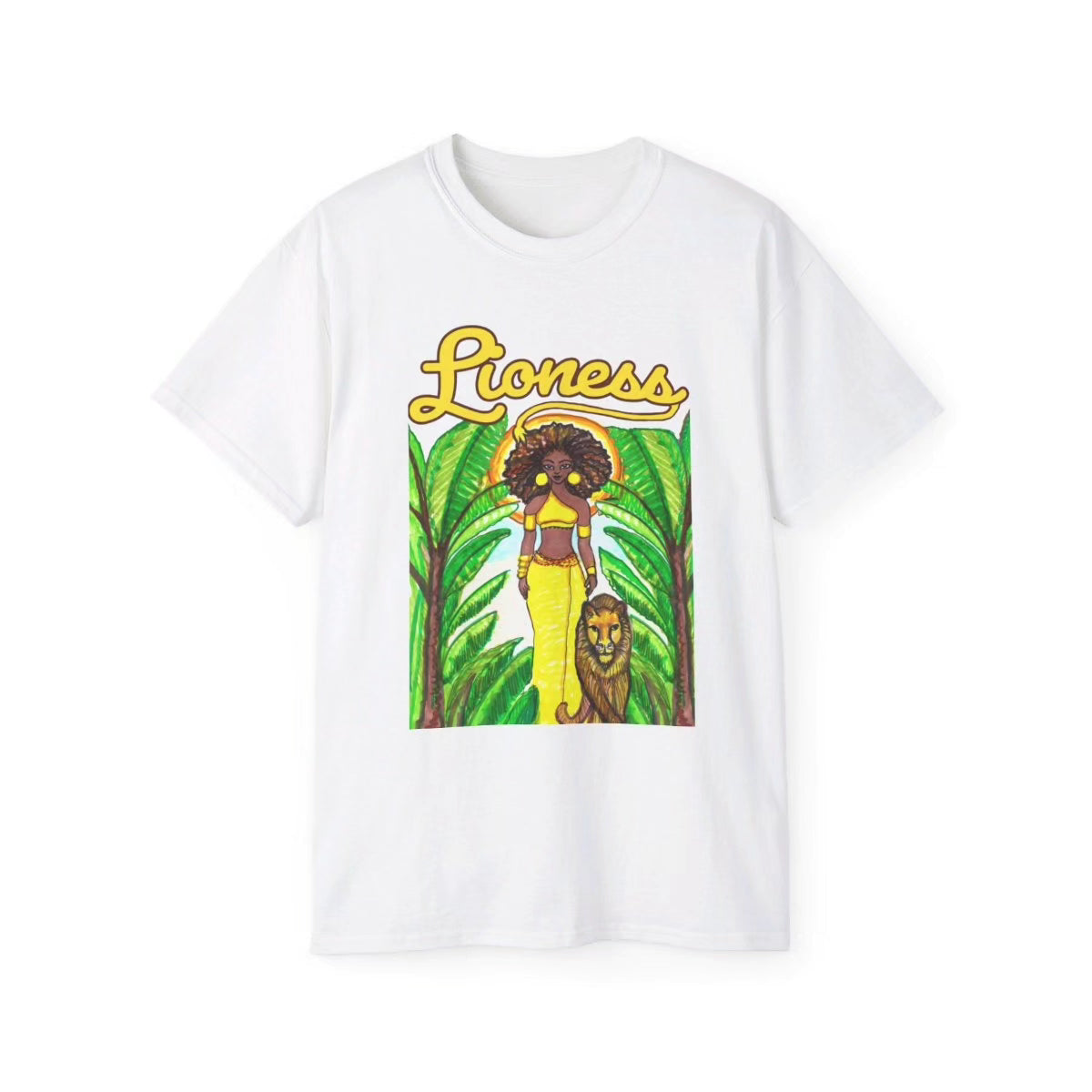 The Lioness Graphic Retro Tee - Yes Lioness Arts