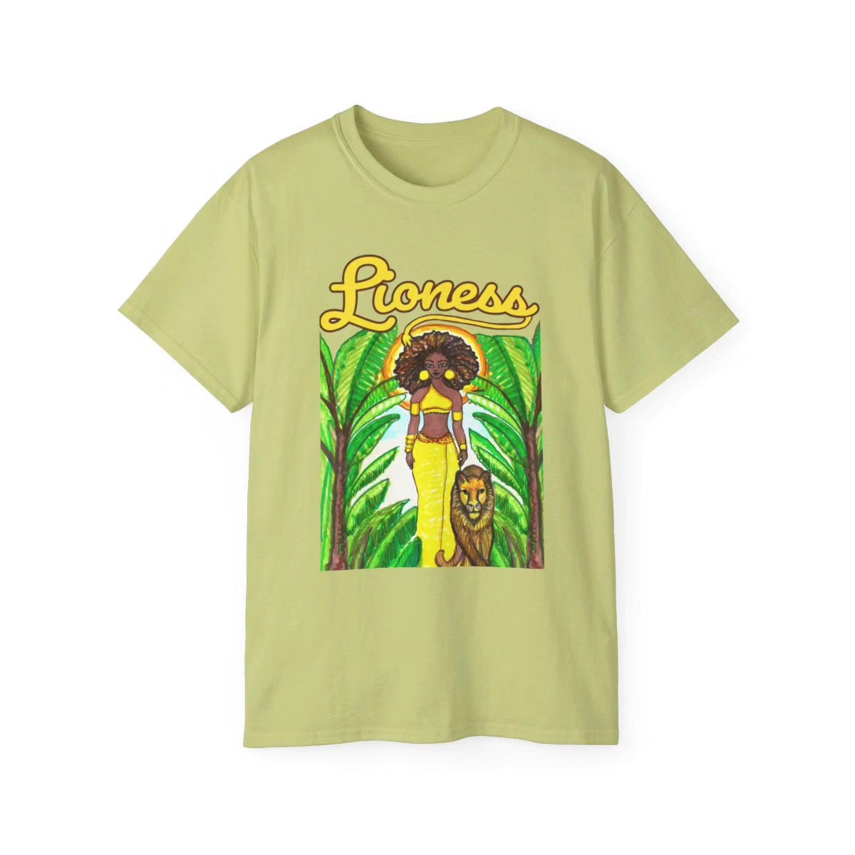 The Lioness Graphic Retro Tee - Yes Lioness Arts