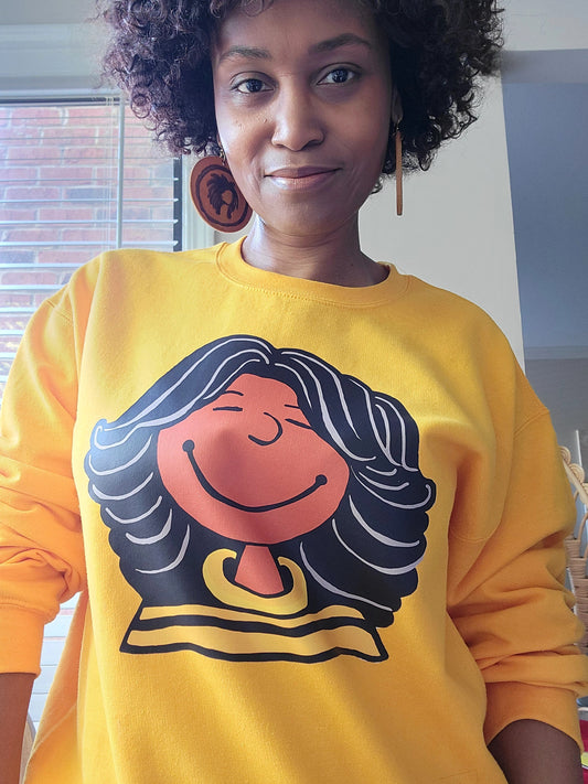 The "Sarah" Sweatshirt in Yellow Gold