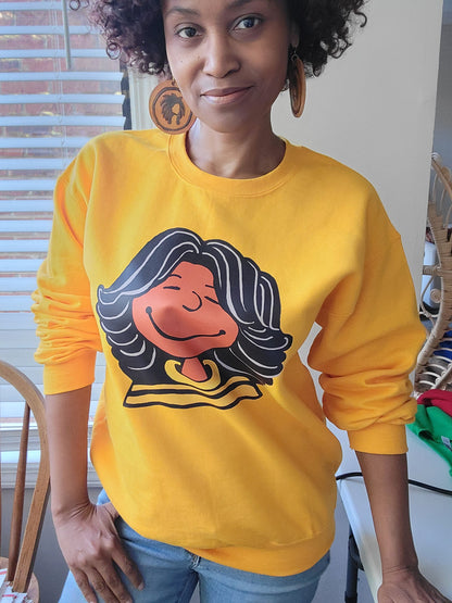 The "Sarah" Sweatshirt in Yellow Gold