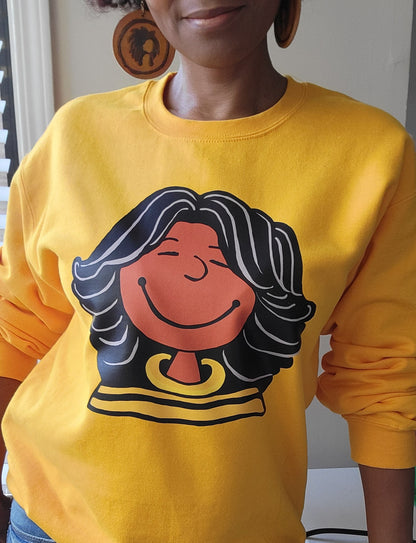 The "Sarah" Sweatshirt in Yellow Gold