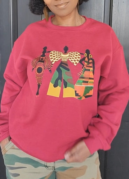 3 Divas Crewneck Sweatshirt