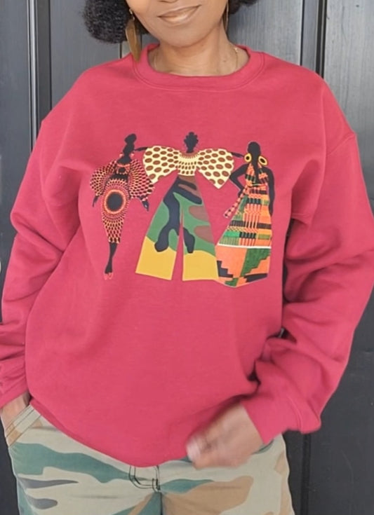 3 Divas Crewneck Sweatshirt