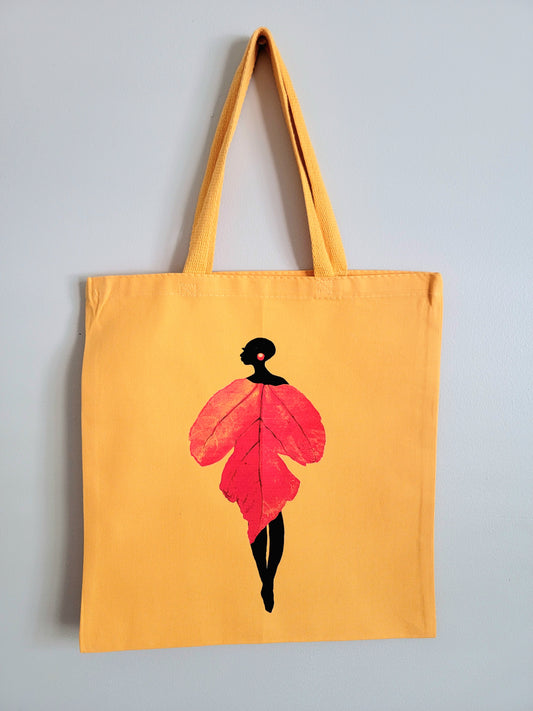 Autumn Leaf Diva Tote Bag