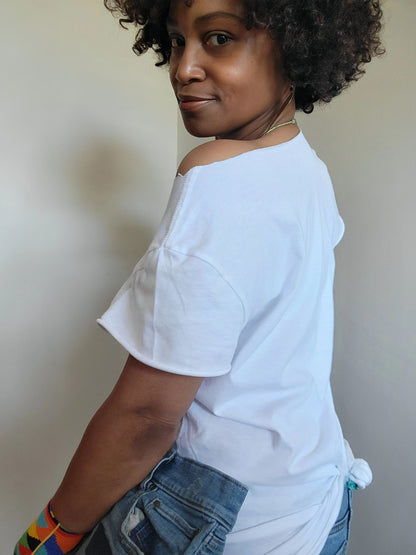 The Masai Woman Art OFF THE SHOULDER Tee