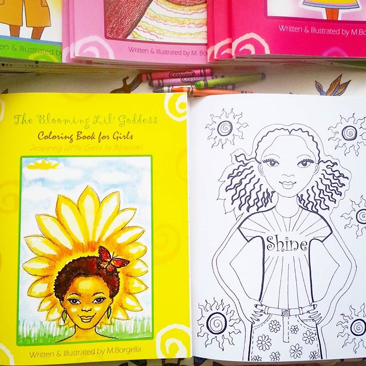 The Blooming Little Goddess Coloring Book - Yes Lioness Arts
