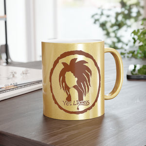 Yes Lioness Logo Metallic Mug (Gold)