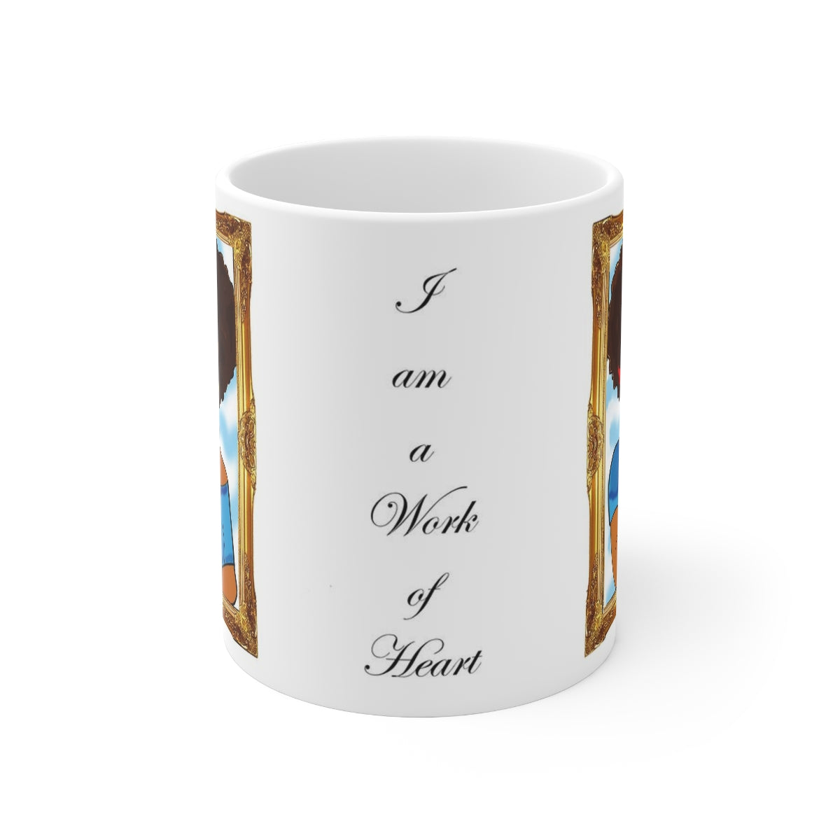 I Am a Work of Heart Mug 11oz - Yes Lioness Arts