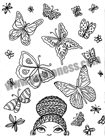 The Blooming Little Goddess Coloring Book - Yes Lioness Arts