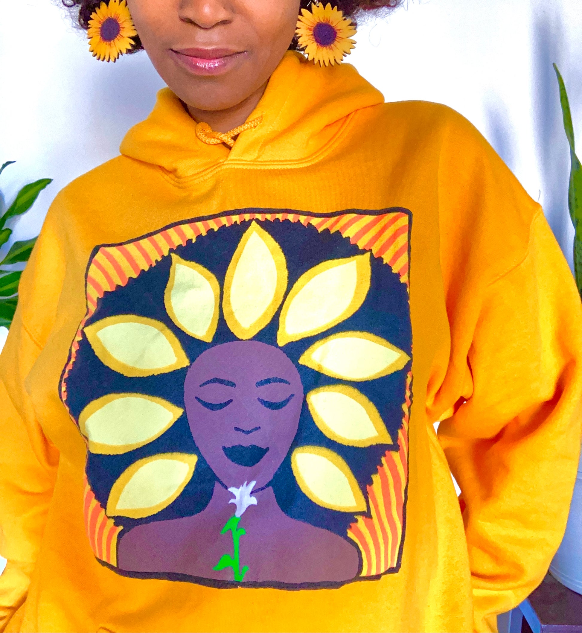 The Sunflower Hoodie in Yellow Gold - Main Image