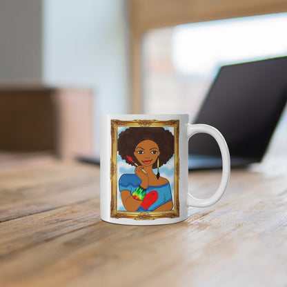 I Am a Work of Heart Mug 11oz - Yes Lioness Arts