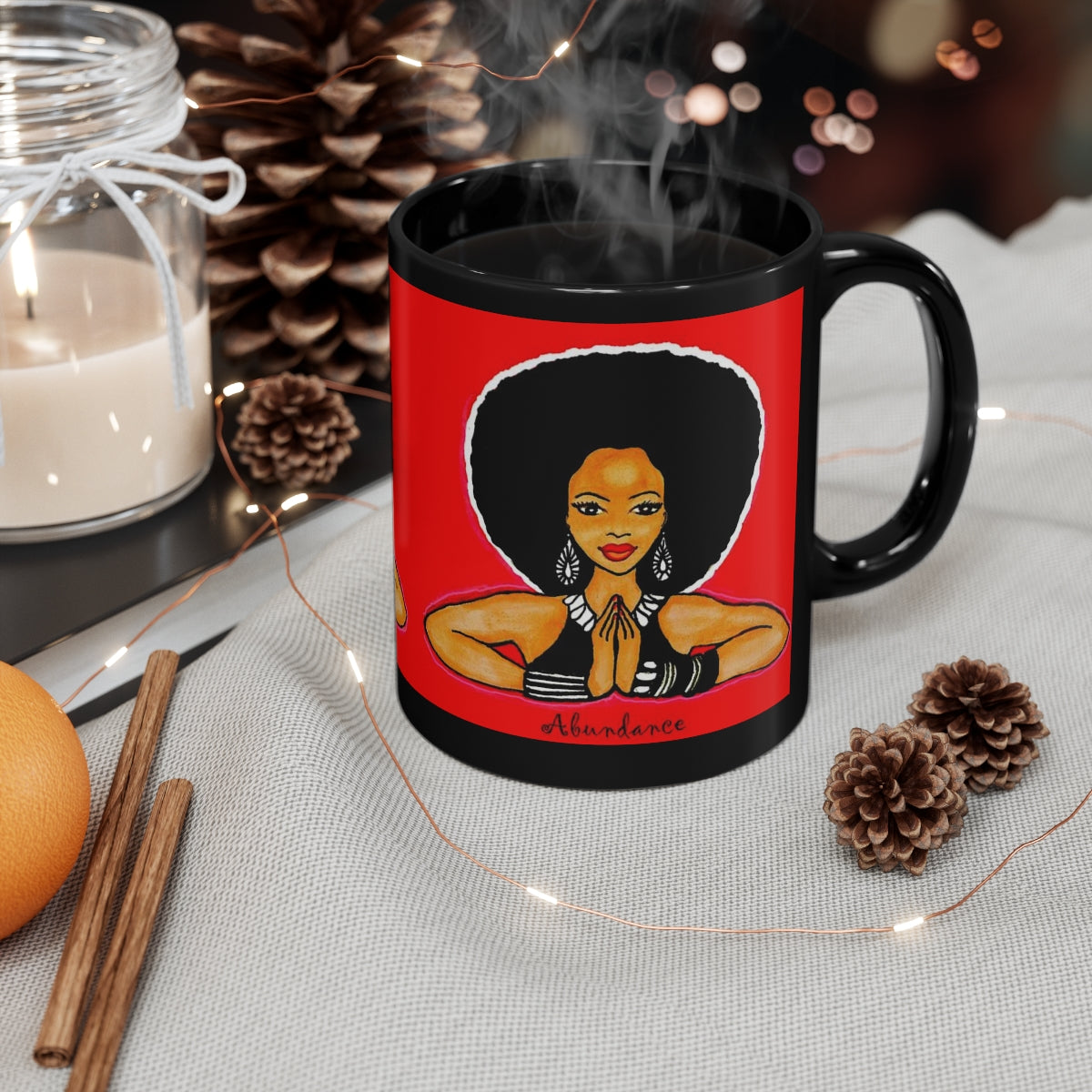 Gratitude & Abundance Mug - Yes Lioness Arts